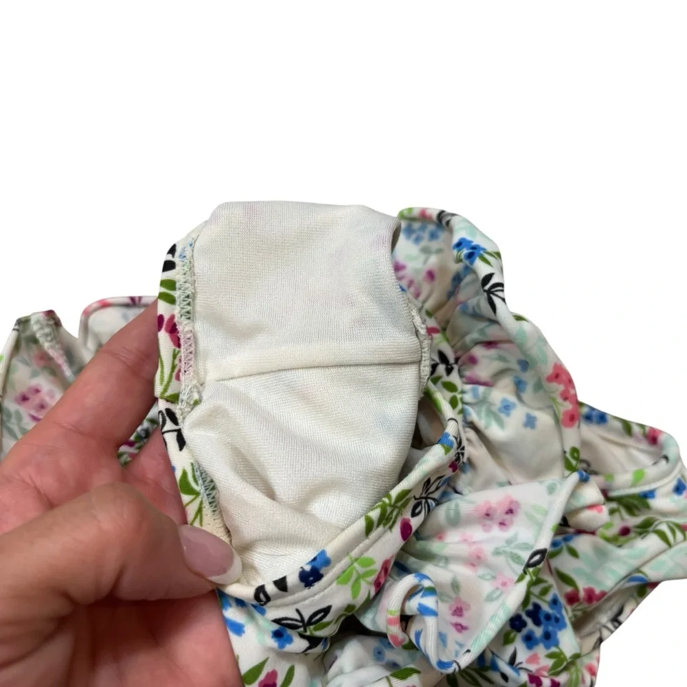 Baby Gap Girls‎ Ruffle Floral Print Swim Suit Size 0-6 Months